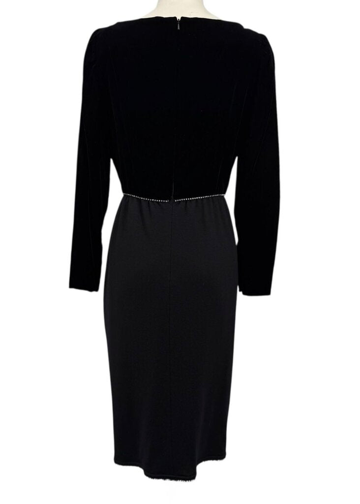 Velvet Stud Gathered Mini Dress