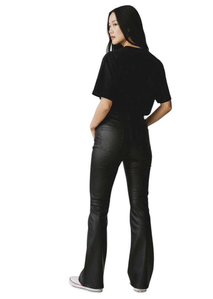 Vegan Leather Flare Pants
