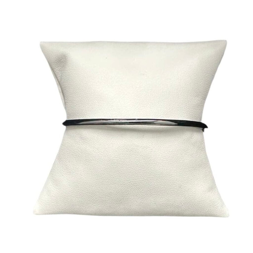 Rhod Pl Open Bangle w Lucite Rhin \L3