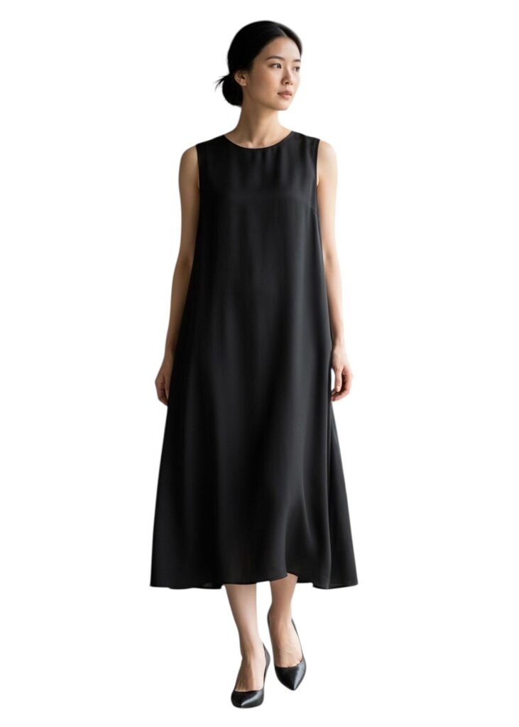 Silk Sheath Maxi Dress