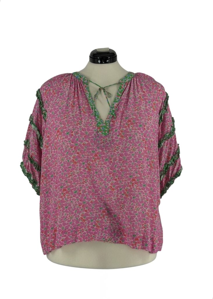 Tia Floral Ruffled Top