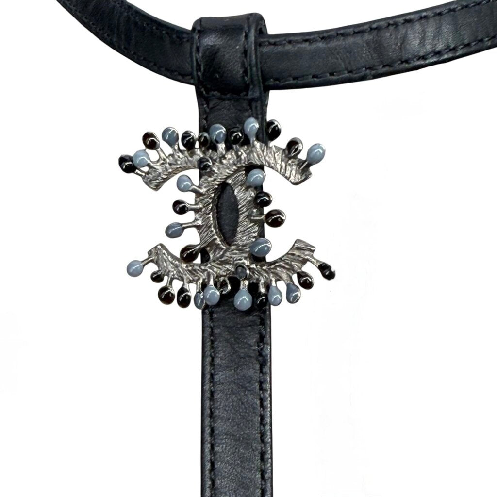 CC Logo Chain Thong Sandal