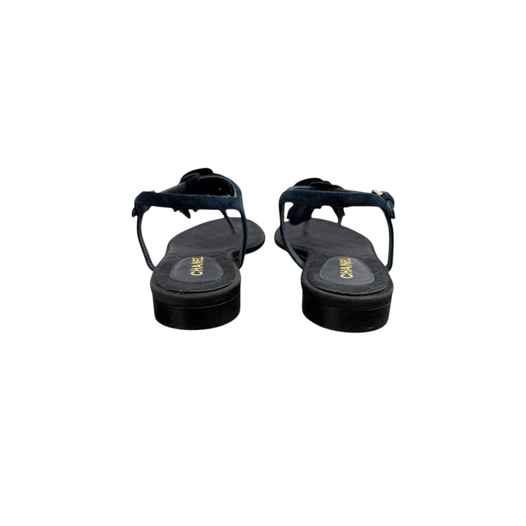 Chanel Quilted Lamb Leather Flower Sandal