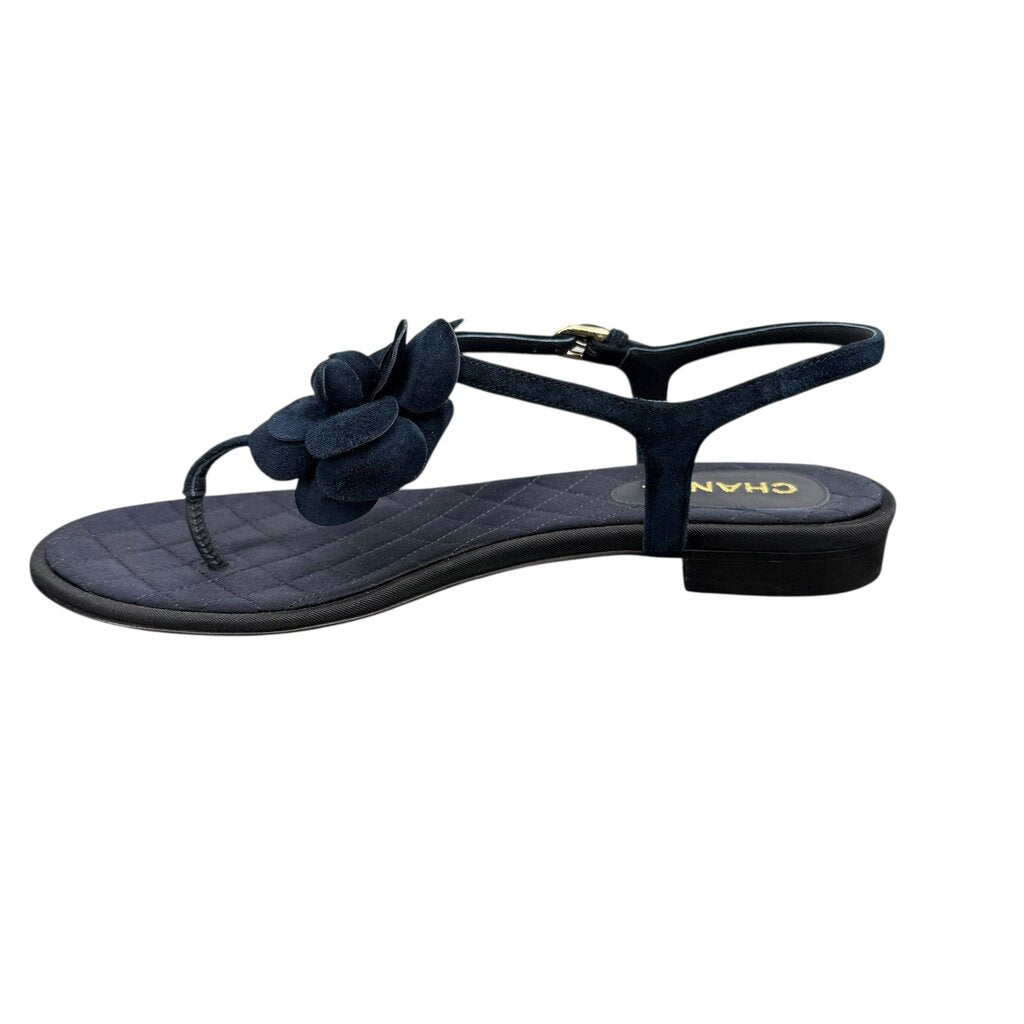 Chanel Quilted Lamb Leather Flower Sandal