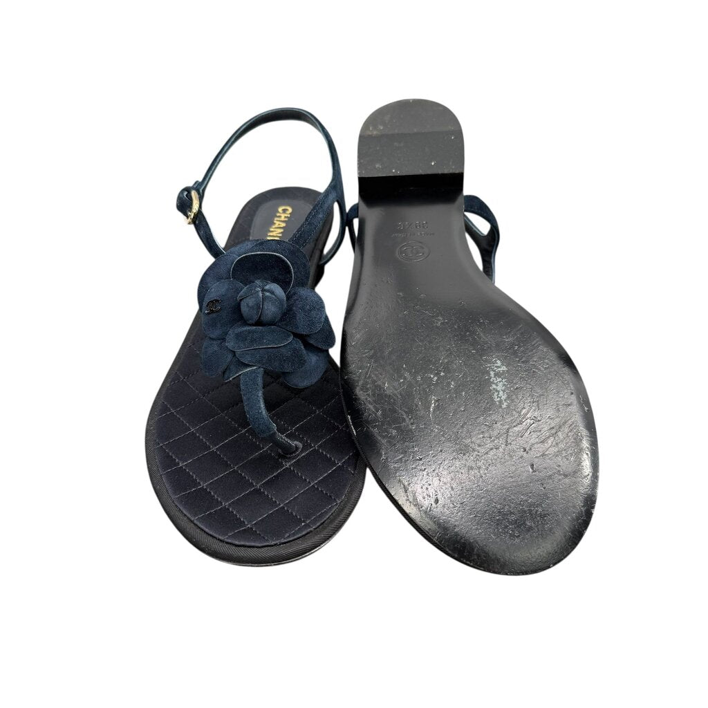 Chanel Quilted Lamb Leather Flower Sandal