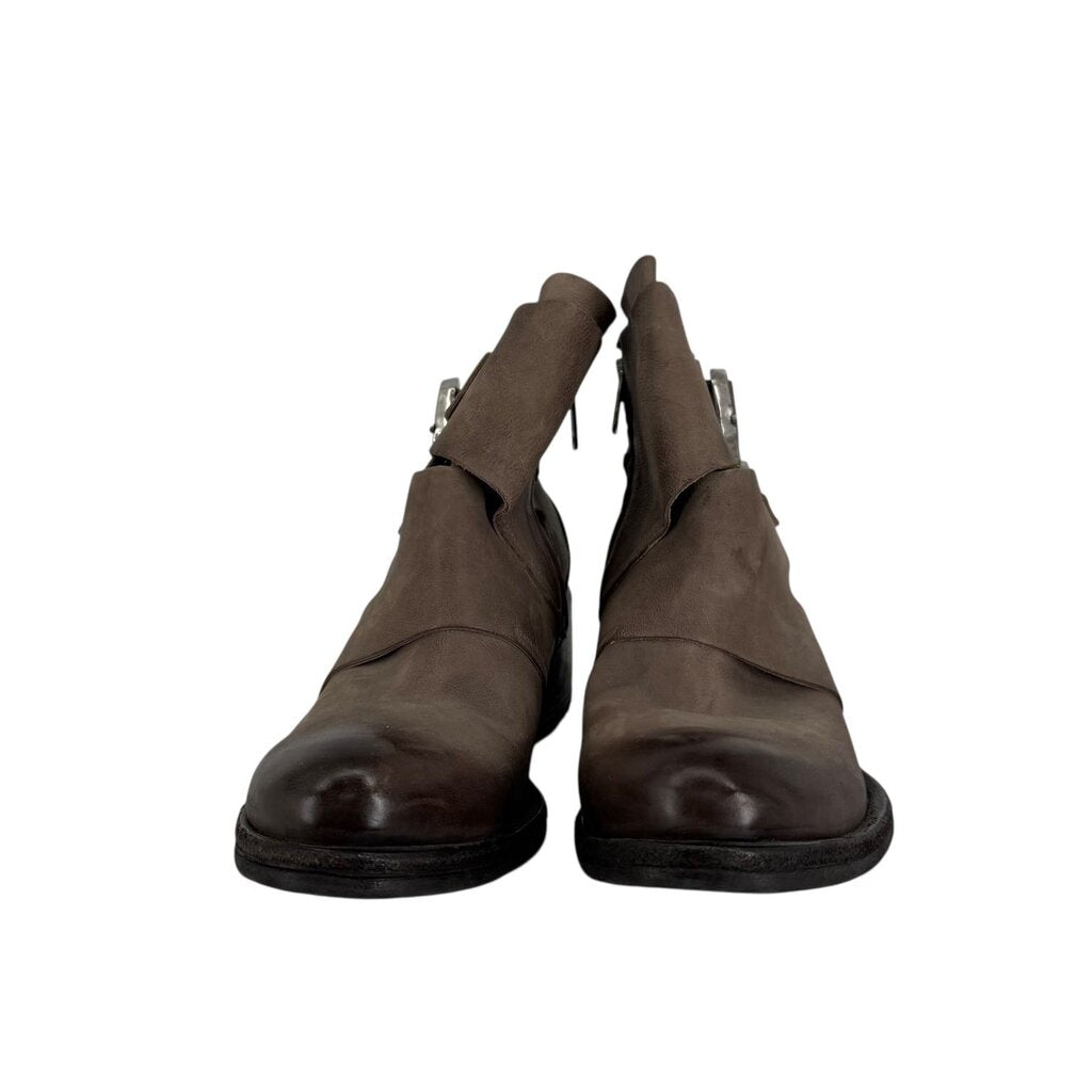 A.S. 98 Olin 2 Buckle Lt Gray Bootie (NWT) \ iB5