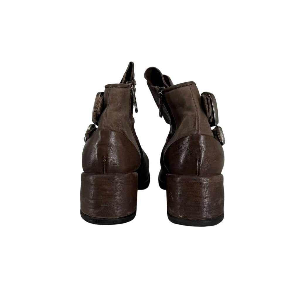 A.S. 98 Olin 2 Buckle Lt Gray Bootie (NWT) \ iB5