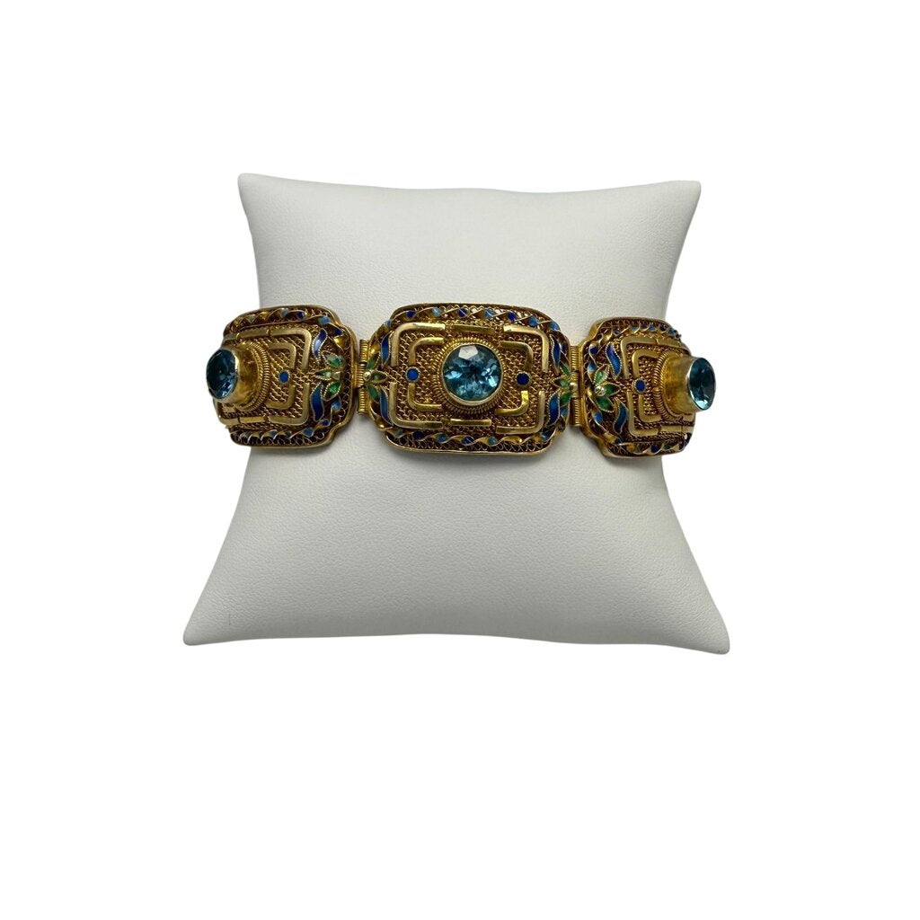 Topaz Filigree Bracelet