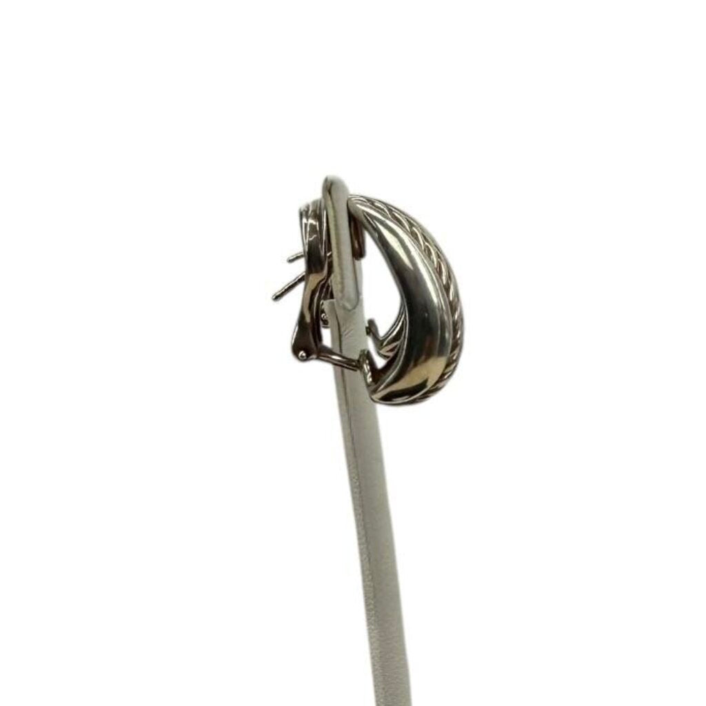 Palu Hoop Two Tone Earrings