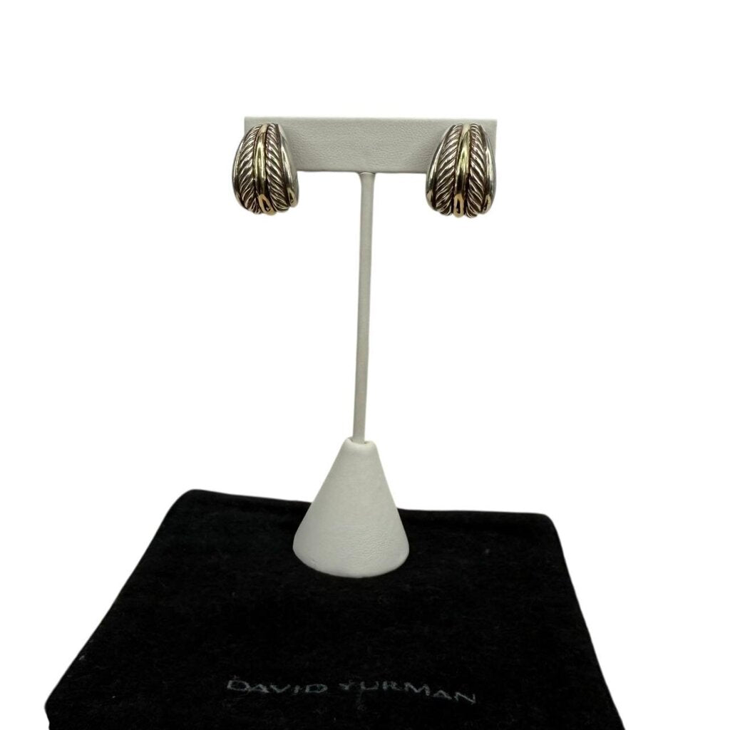 Palu Hoop Two Tone Earrings