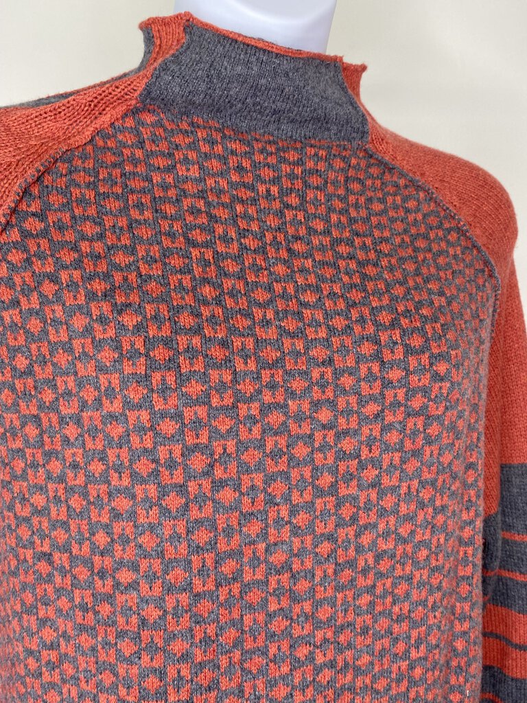 Coral/Gray Geoprint High Neck \ JC4