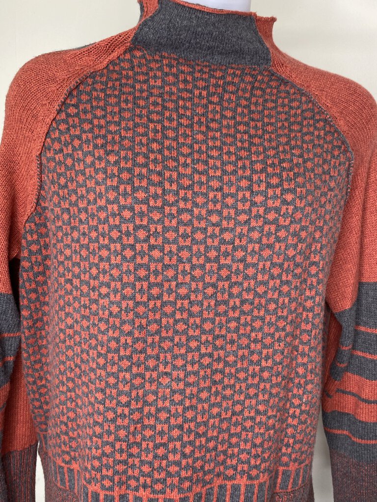 Coral/Gray Geoprint High Neck \ JC4