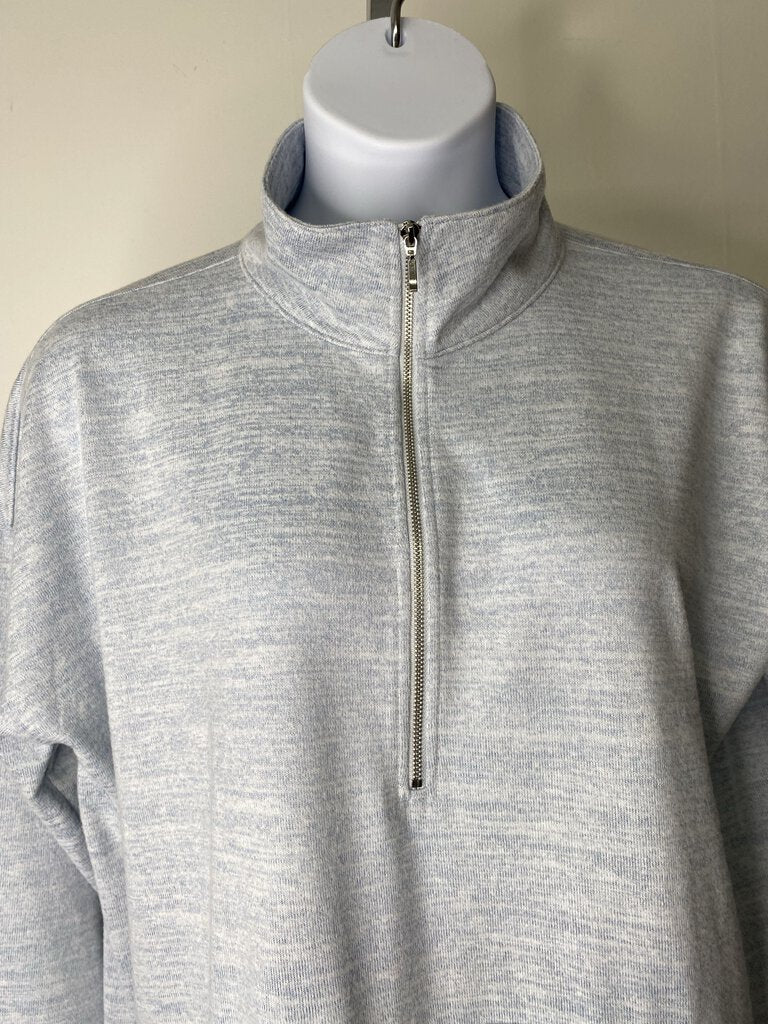 Heather Blue 1/4 Zip w/ front pocket \ JC4