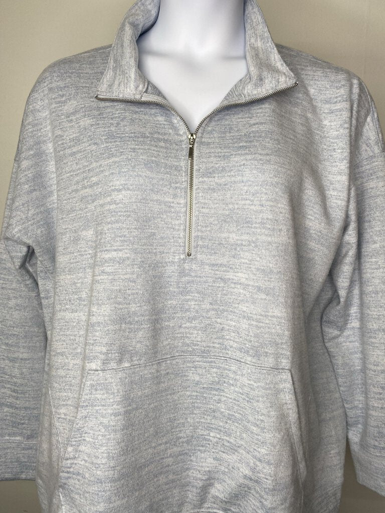 Heather Blue 1/4 Zip w/ front pocket \ JC4