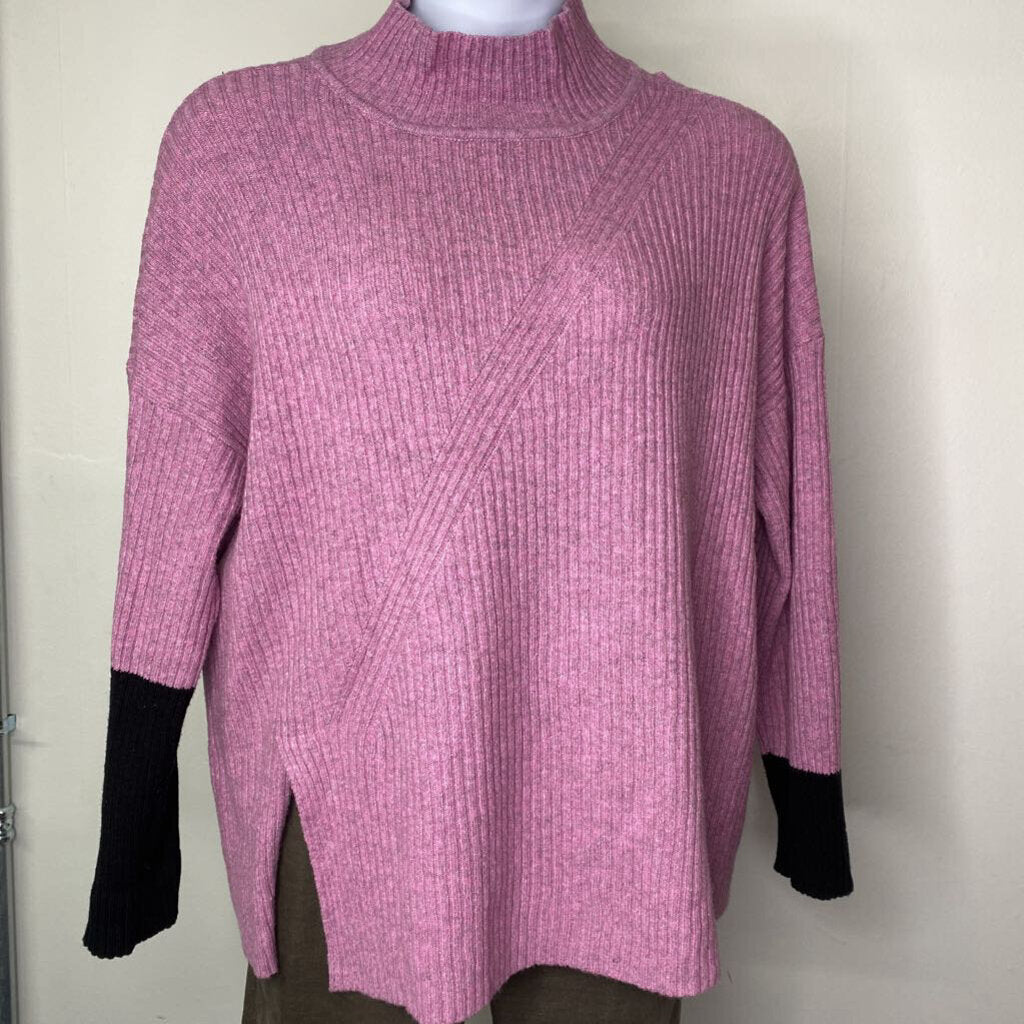 Pink Ribbed High Neck \ JC4