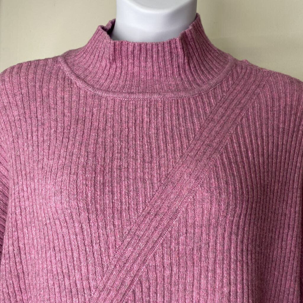 Pink Ribbed High Neck \ JC4