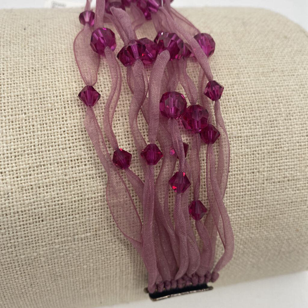 Sheer Beaded Wrap w Magnet / JC4