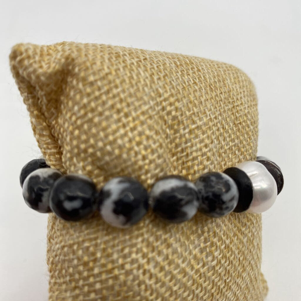 Blk/Wh Agate w Pearl / JD4