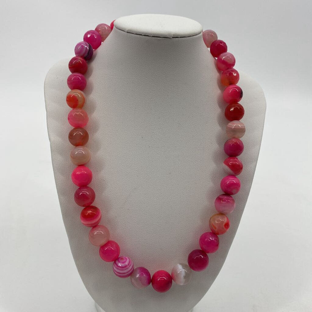 Mixed Pink Agate Beads / JD4