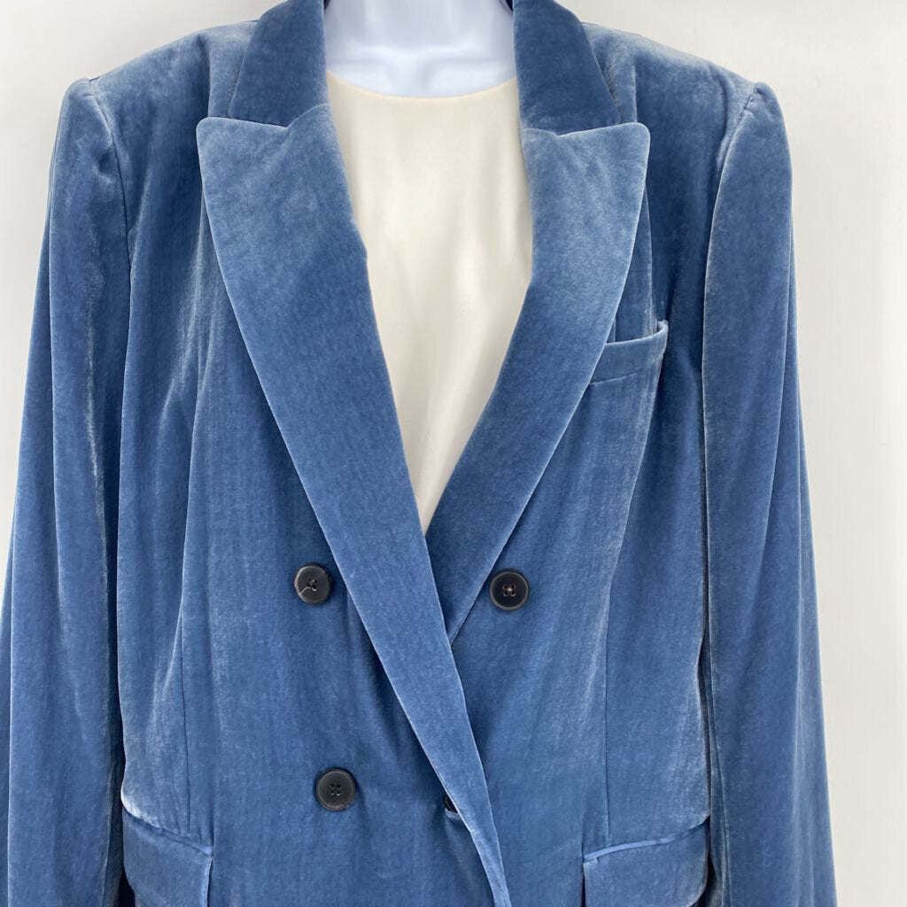 Velvet Double Breasted Blazer / JD4