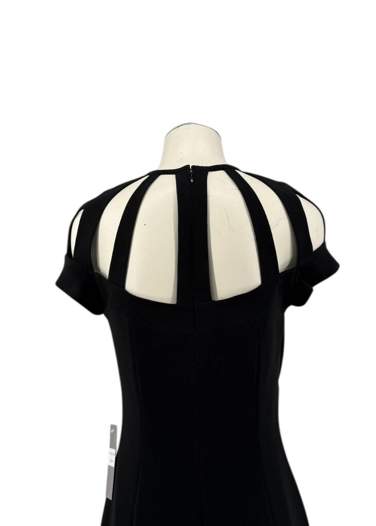 Cutout Neckline Midi Dress