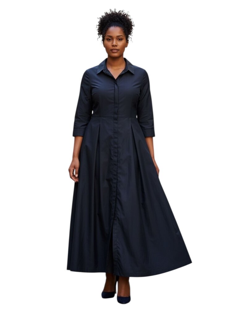 Button Up Maxi Shirtdress