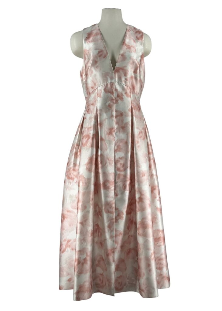 Sleeveless Plunge Neck Floral / AE5