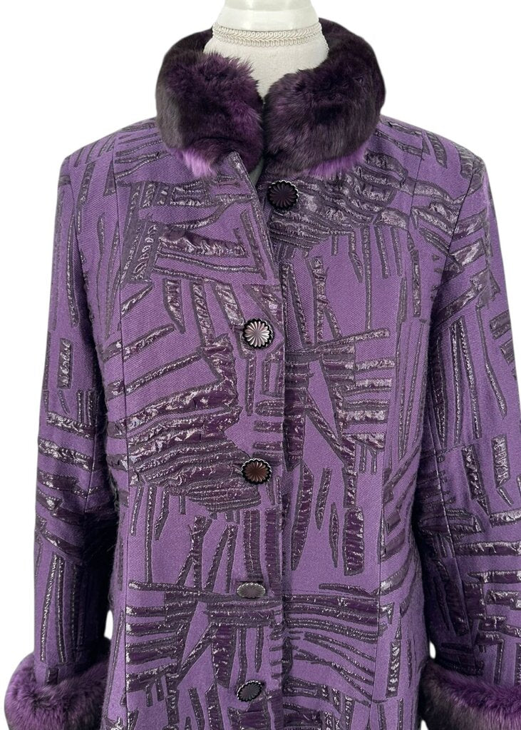 Geo Print w/ Chinchilla Fur / KC5