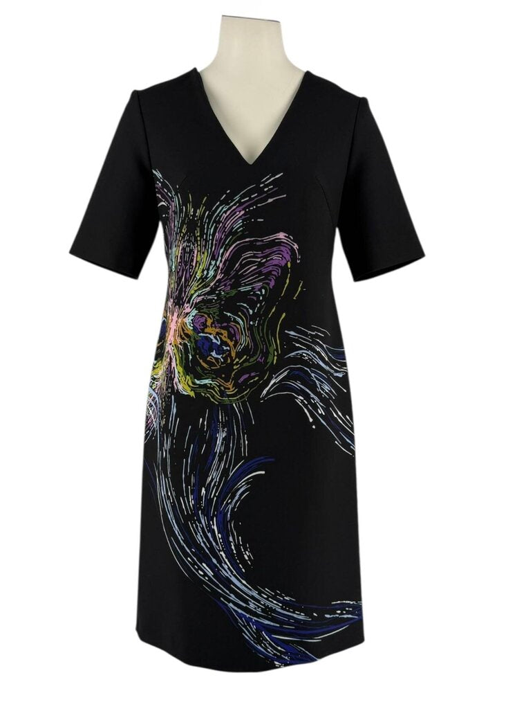 V-Neck Butterfly Midi Dress