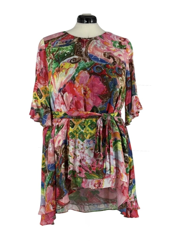High Baby Floral Belted Tunic