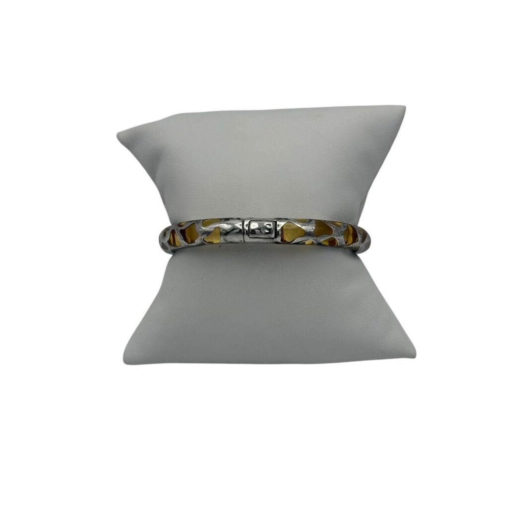 Sterling Silver Resin Bangle Bracelet