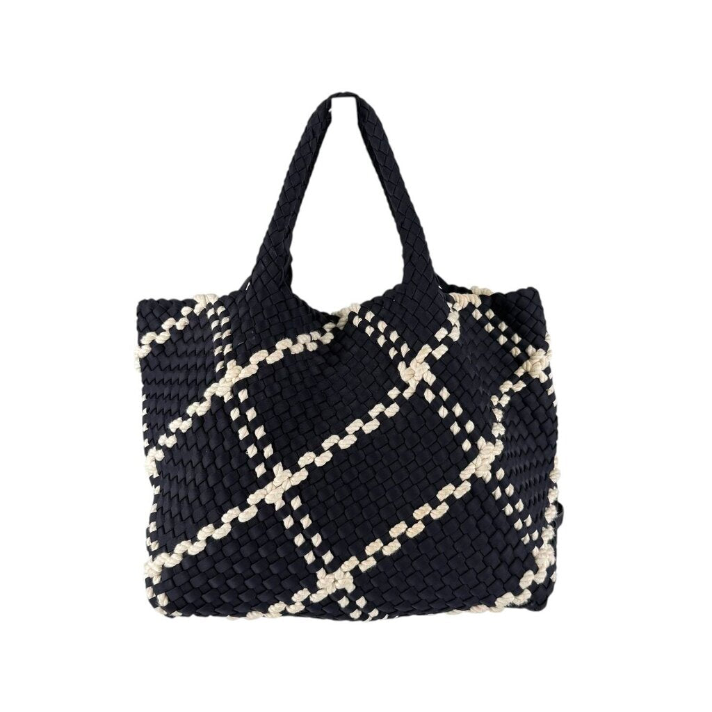 Naghedi Woven St. Barths White Blue