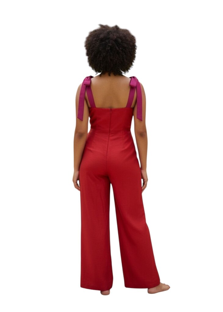 Hutch for Anthropologie Jumpsuit with Tie Straps at the Shoulders