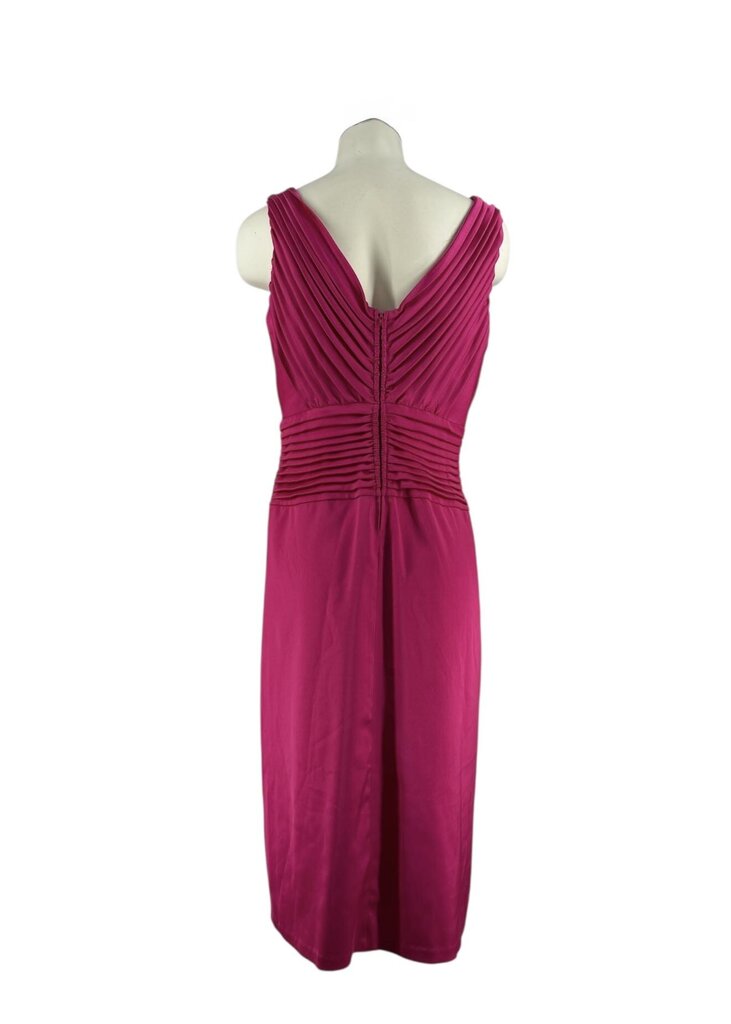 Tadashi Pleated Sleeveless Faux Wrap Dress