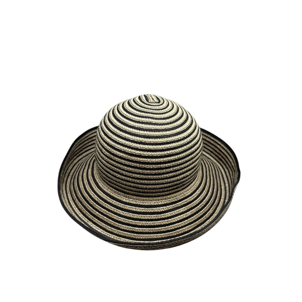 Striped Upturned Brim Sunhat