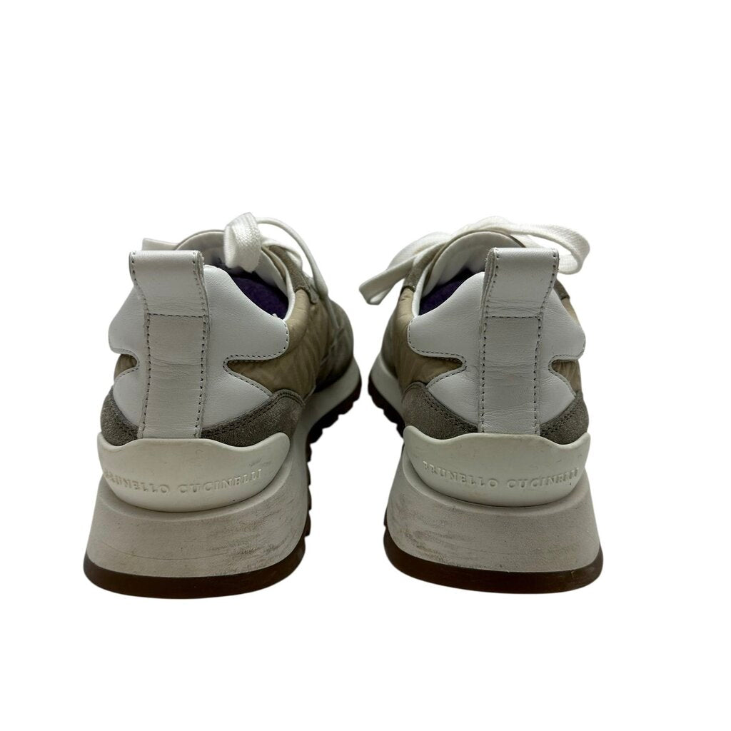Beaded Suede Panel Sneaker