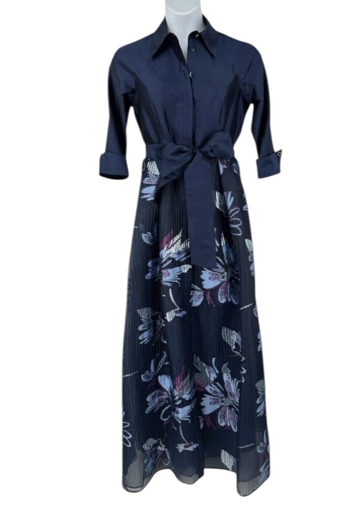 Taffeta Accordion Pleat Gown