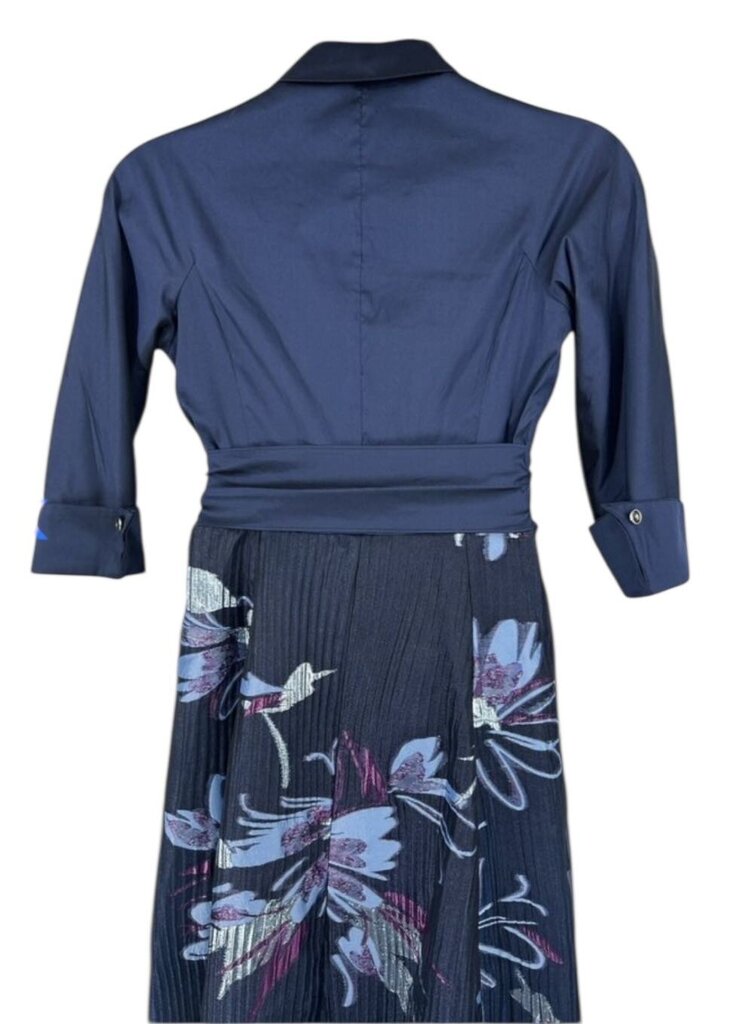 Taffeta Accordion Pleat Gown