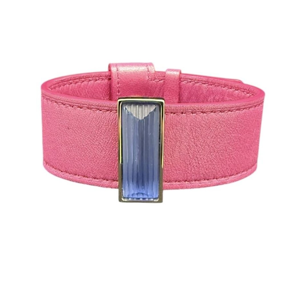 Rayonette Crystal Slide On Leather Cuff