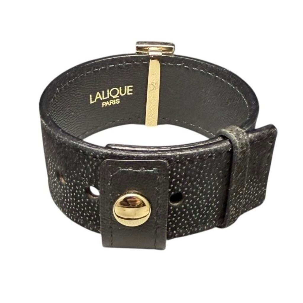 Rayonette Crystal Slide On Leather Cuff
