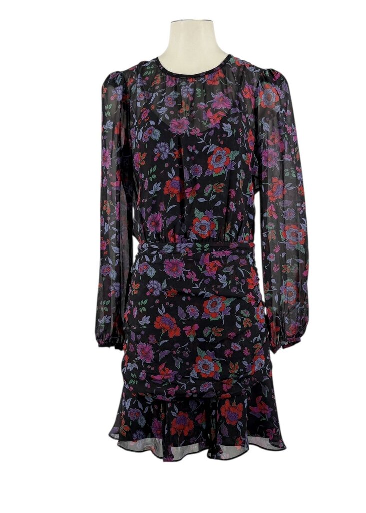 Robin Floral Silk Mini Dress