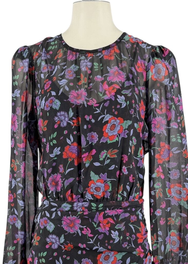 Robin Floral Silk Mini Dress