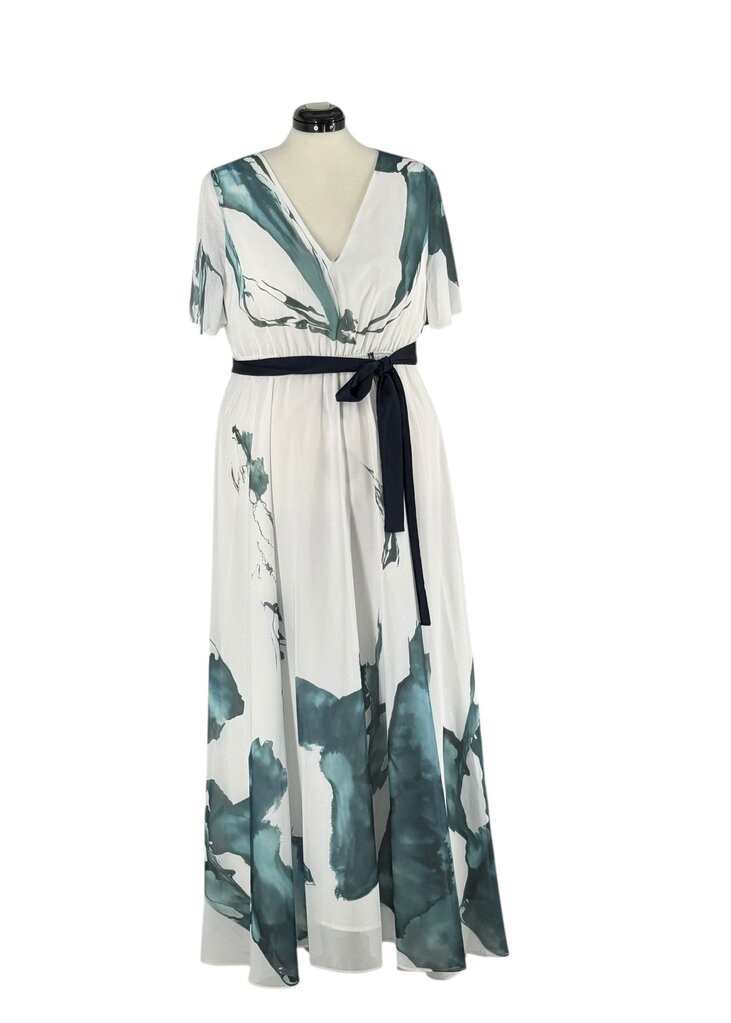 Fehaute Floral Belted Maxi Dress