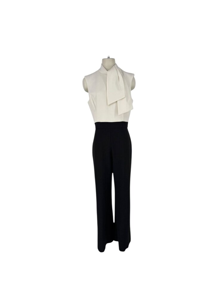 Coloblock Mock Neck Jumpsuit