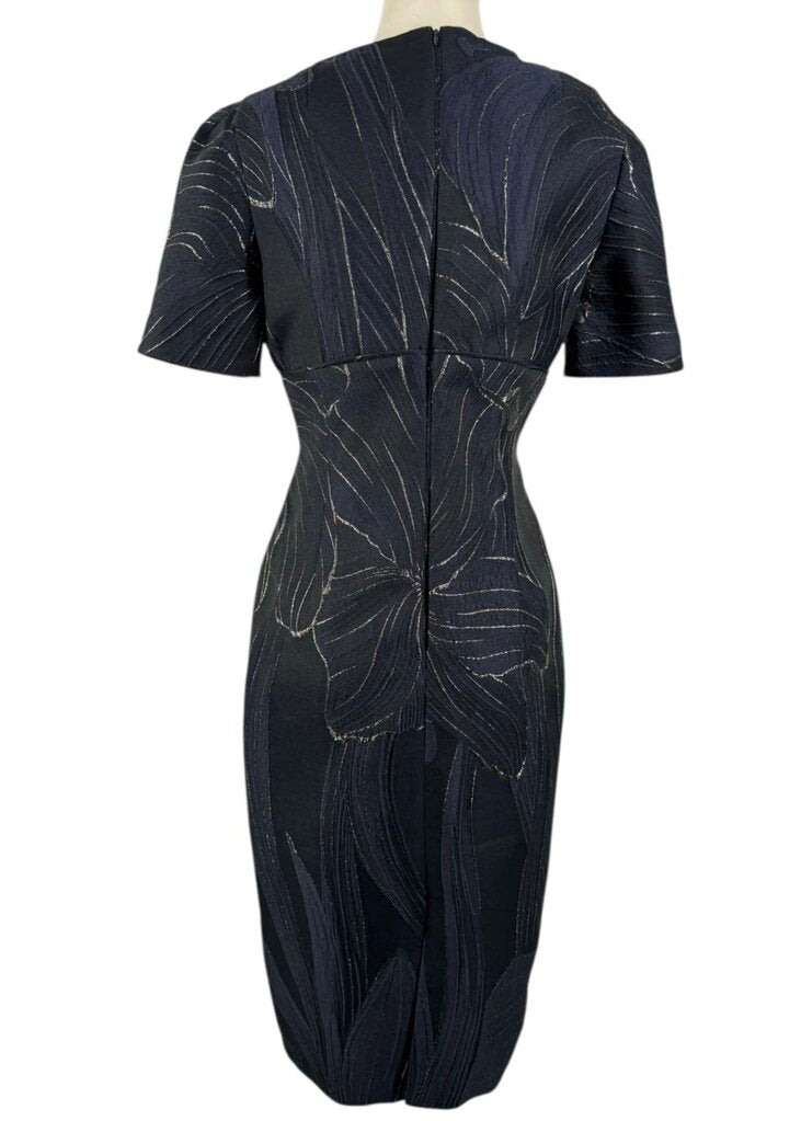 Metallic Firework Wrap Shift Dress
