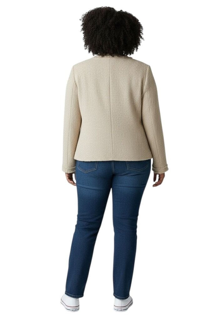 Pagoda Woven Cropped Jacket