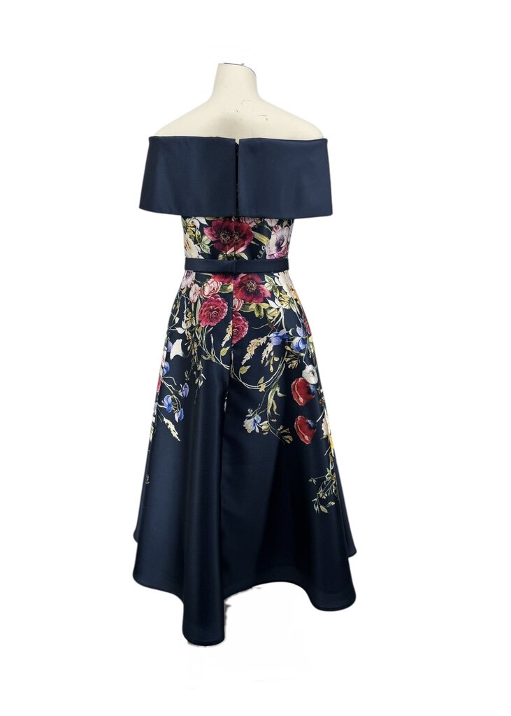 Floral Belted Pique Banded Strapless / HC5