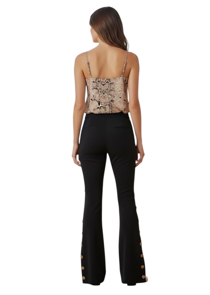 Gracie Button Detail Flared Pants