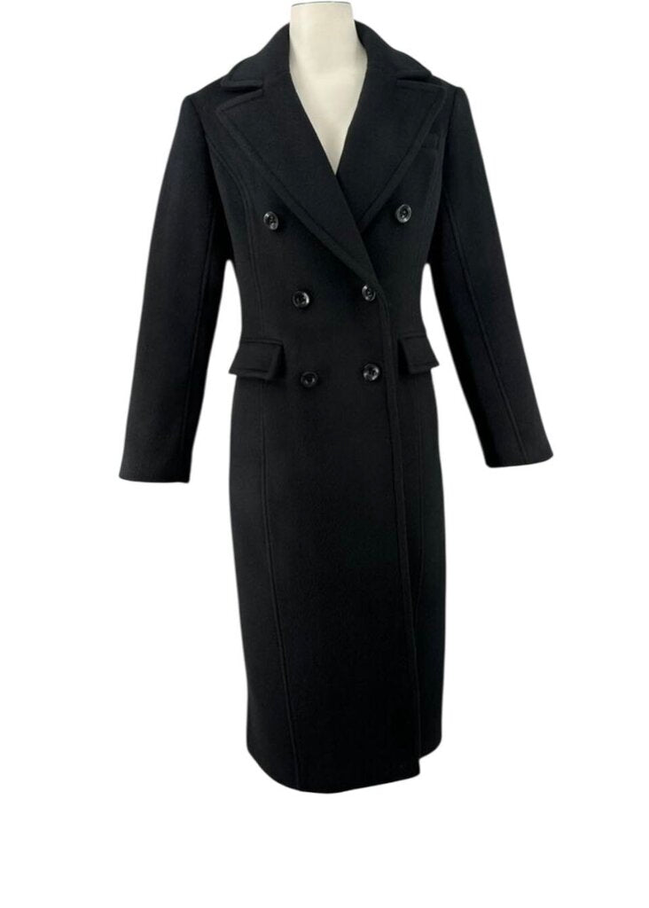 Bria Double Breasted Wool Blend Maxi / HC5