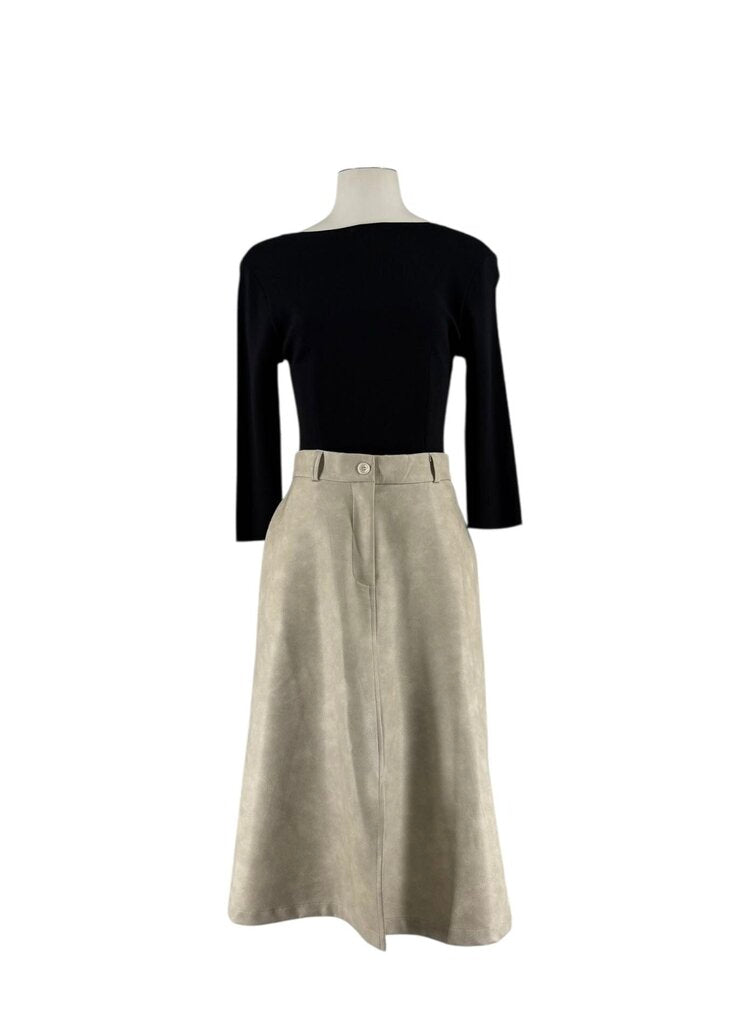 Mana Faux Leather A-line Midi / HC5